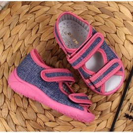 Zapatillas de interior Nazo TEX4B azul marino y rosa rosado 10