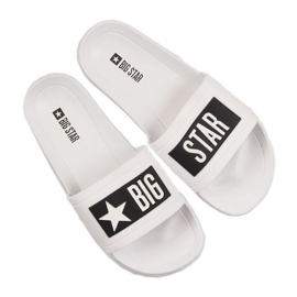 Zapatillas de piscina blancas Big Star M DD174700 para la piscina blanco 9