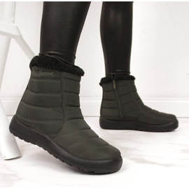News Botas de nieve impermeables con cremallera Novedades W EVE181D khaki negro caqui 9