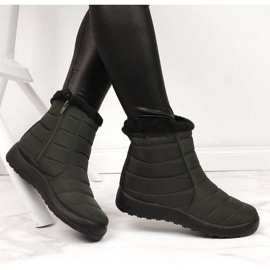 News Botas de nieve impermeables con cremallera Novedades W EVE181D khaki negro caqui 10