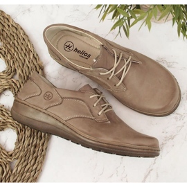 Zapatos de cuero confort helios 715 beige 8