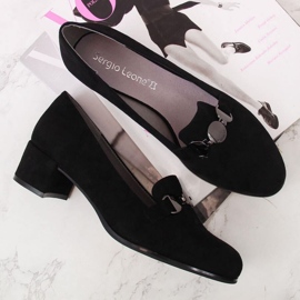 Sergio Leone SK332A zapatos block negros 6