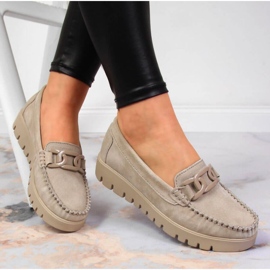 Mocasines en la plataforma Filippo W PAW314B beige 11