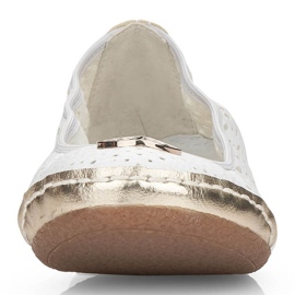 Rieker W RKR516 bailarinas caladas blanco dorado 27