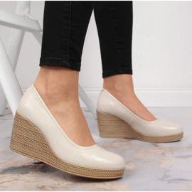 Bombas en la cuña Filippo W PAW339C beige 8