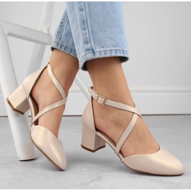 Sandalias con tiras Sergio Leone W SK365B beige perla 7