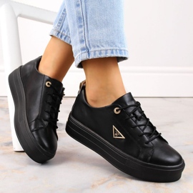 Filippo W PAW315A Zapatos con plataforma de piel, negro 10