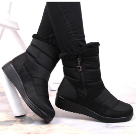 Botas de nieve con aislamiento y cremallera NEWS W EVE377A negro 9