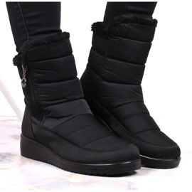 Botas de nieve con aislamiento y cremallera NEWS W EVE377A negro 12