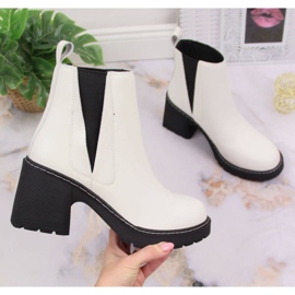 Areto Botas Chelsea en el poste, sin cordones con aislamiento Artiker W HBH42 blanco 10