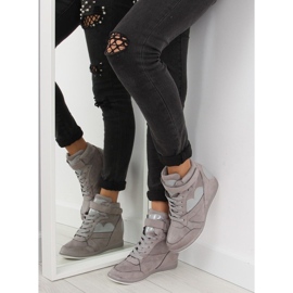 Gris Zapatillas deportivas de mujer grises 1542 gris 2