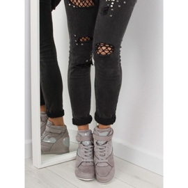 Gris Zapatillas deportivas de mujer grises 1542 gris 1