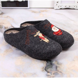 Pantuflas festivas de fieltro Panto Fino W KK267038 INT1798 gris 9