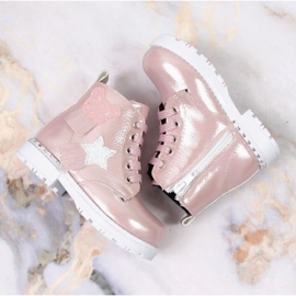 Botas aislantes brillantes Potocki W WOL121B rosado 11