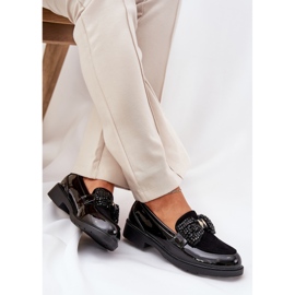 Mocasines de mujer pintados con un arco S.Barski Hy51-319 Negro 7