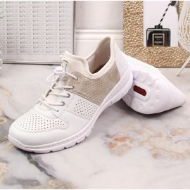 Zapatos cómodos Rieker W L3254-80 blanco 23