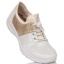 Zapatos cómodos Rieker W L3254-80 blanco 24