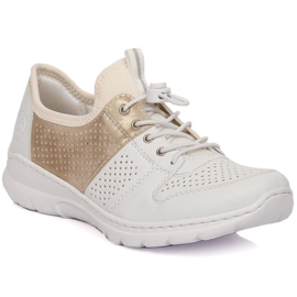 Zapatos cómodos Rieker W L3254-80 blanco 25