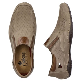 Rieker M RKR580 Zapatos calados piel marrón 21