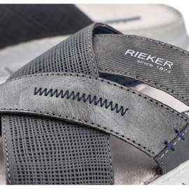 Cómodas chanclas Rieker M RKR581 gris 19