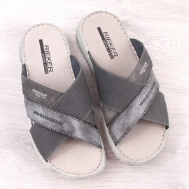 Cómodas chanclas Rieker M RKR581 gris 20
