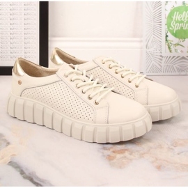 Filippo W PAW410 zapatos de piel beige 9