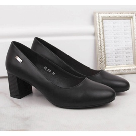 Zapatos de tacón en un poste decorativo Sergio Leone W SK314A negro 19