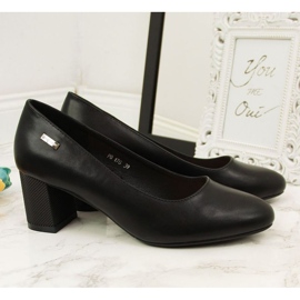 Zapatos de tacón en un poste decorativo Sergio Leone W SK314A negro 21