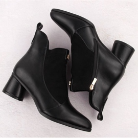 D&amp;A S.Barski Premium Collection W OLI232A botines de tacón negro 11