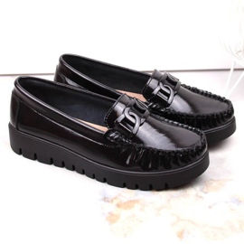 Vinceza Filippo W PAW314D Mocasines con plataforma de charol, negro 14