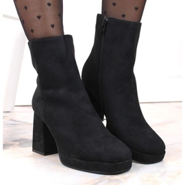 Botines de ante Jezzi W JEZ411A, negro 9