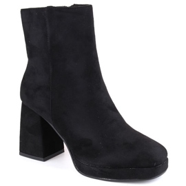 Botines de ante Jezzi W JEZ411A, negro 10