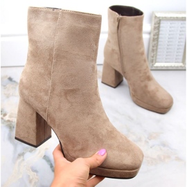 Botines de ante Jezzi W JEZ411B, beige 9