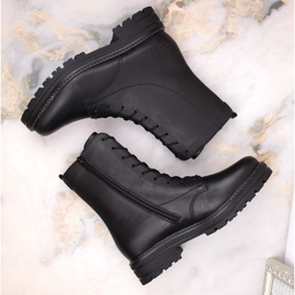 Rieker Botas de piel cómodas y aislantes Remonte W RKR622, negro 7