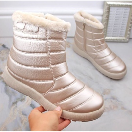 Botas de nieve impermeables de charol News W EVE181E beige 10