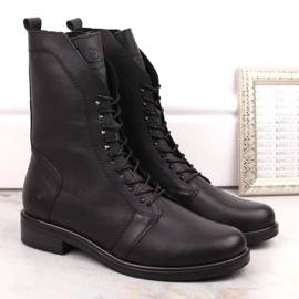 Rieker Botas de piel cómodas y aislantes Remonte W RKR630, negro 16