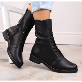 Rieker Botas de piel cómodas y aislantes Remonte W RKR630, negro 18