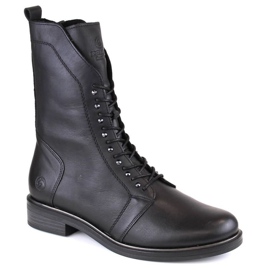 Rieker Botas de piel cómodas y aislantes Remonte W RKR630, negro 22