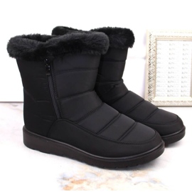 Botas de nieve aislantes con pelo Potocki W WOL197, negro 9