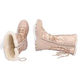 Botas de nieve altas impermeables Rieker W RKR640 beige 22