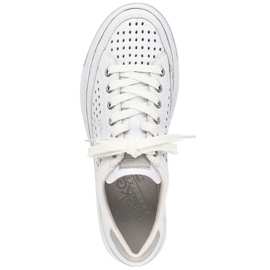 Zapatos Rieker W RKR642 piel calada blanca blanco 28