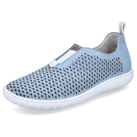Zapatos cómodos calados Rieker W RKR653 azul 26