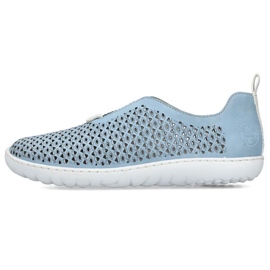 Zapatos cómodos calados Rieker W RKR653 azul 33