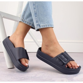 Chanclas con plataforma Big Star INT1967 azul marino 8