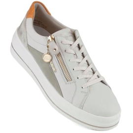 Rieker Zapatos cómodos de piel Remonte W RKR676, beige 18