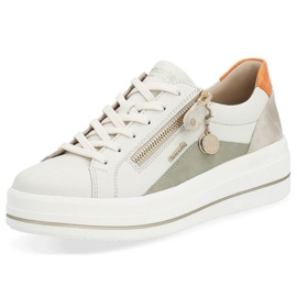 Rieker Zapatos cómodos de piel Remonte W RKR676, beige 19