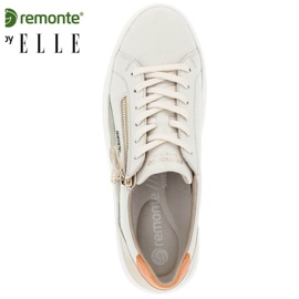 Rieker Zapatos cómodos de piel Remonte W RKR676, beige 21
