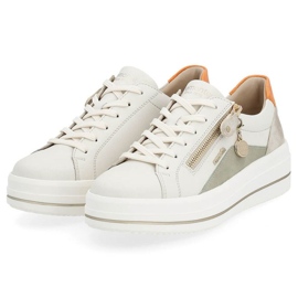 Rieker Zapatos cómodos de piel Remonte W RKR676, beige 22