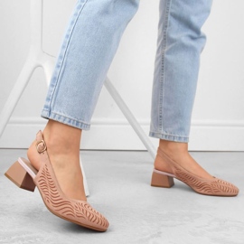 Sandalias de ante Jezzi W JEZ403C rosa rosado 10