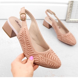 Sandalias de ante Jezzi W JEZ403C rosa rosado 11